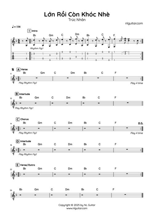 Lớn Rồi Còn Khóc Nhè - Trúc Nhân