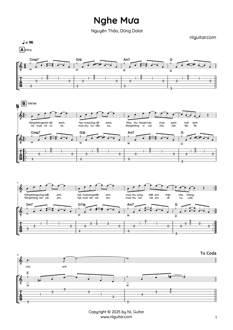 Nghe Mưa - Nguyên Thảo