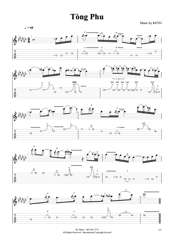 Tòng Phu - Keyo [Tabs]