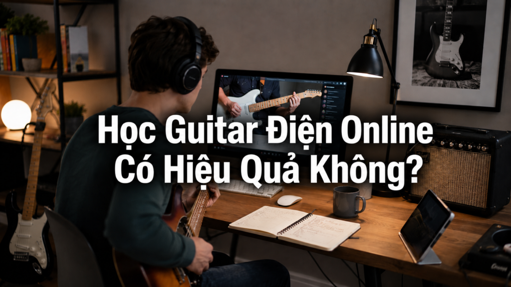 Học Guitar Điện Online Có Hiệu Quả Không? Ưu Và Nhược Điểm Cần Biết